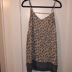 Aqua spaghetti strap open back mini dress